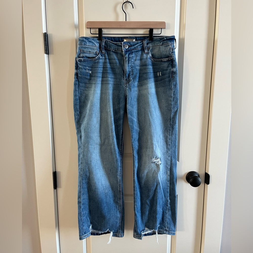 Kut from the Kloth Kelsey Fab Ab Ankle Flare Jeans.